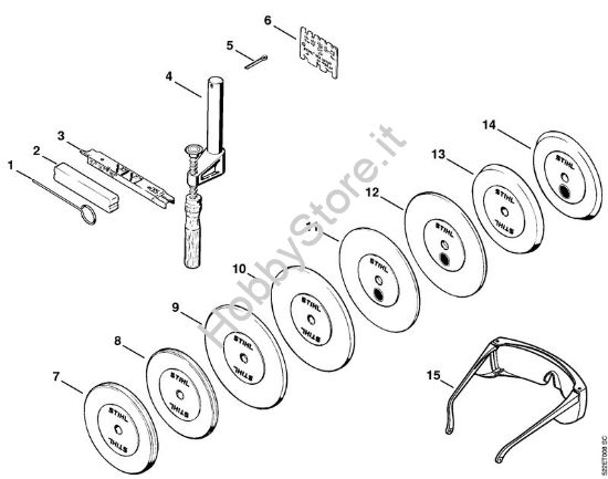 Attrezzi, accessorio a richiesta HOS HOS brand Stihl